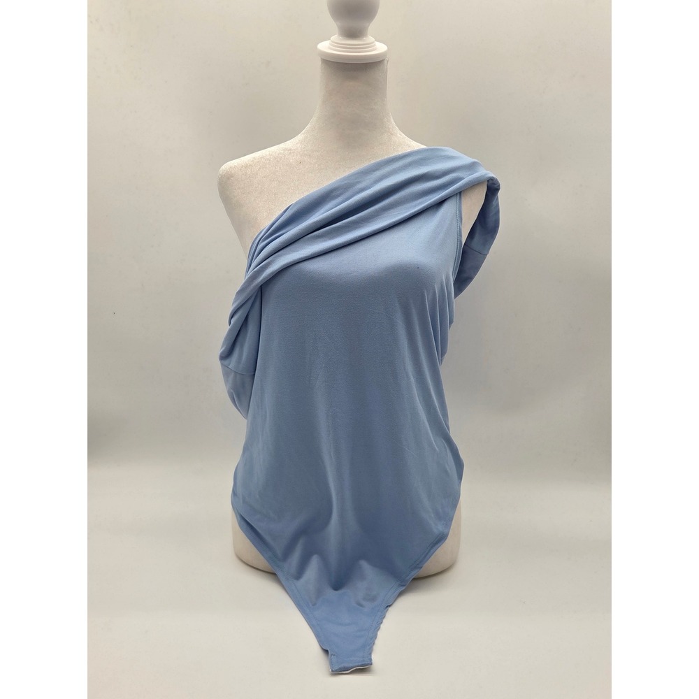 Fashion Nova Kendall Off Shoulder Bodysuit Women's 2X Blue NWT 101-477
